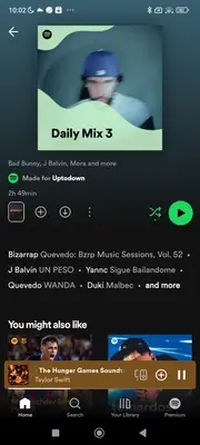 Spotify Daily Mix screen