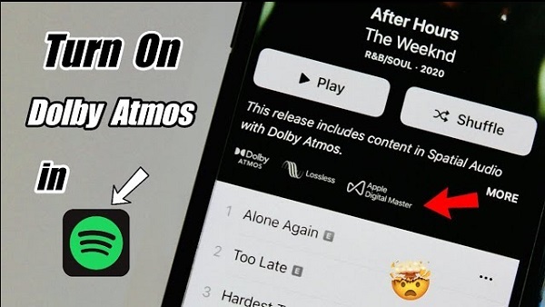 spotify tiene dolby atmos